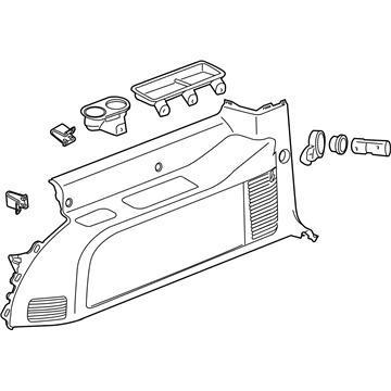 GMC 15926891 Lower Quarter Trim