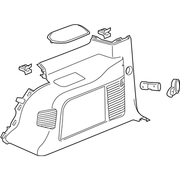 GMC 22936550 Lower Quarter Trim