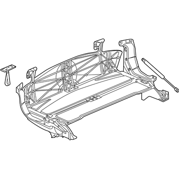 GM 39060105 Compartment Assembly, Folding Top Stowage *Black