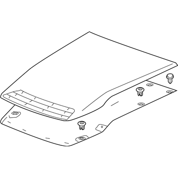 GM 84755164 Molding Assembly, Hood Ctr