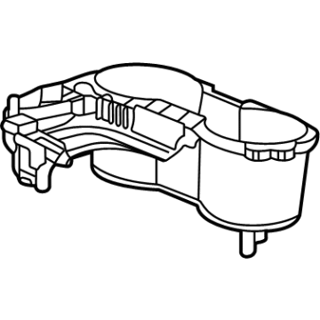 GM 42696905 Plate Assembly, F/Flr Cnsl Cup Hldr Tr *Jet Black