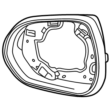 GM 42676117 Bezel, O/S Rr View Mir Hsg