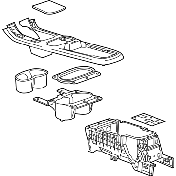 GM 22789349 Retainer,Front Floor Console