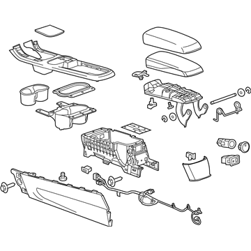 GM 22884529 Console Assembly, Front Floor *Urban