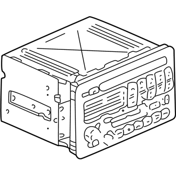 GM 10346317 Radio,Amplitude Modulation/Frequency Modulation Stereo & Clock & Audio Disc Player