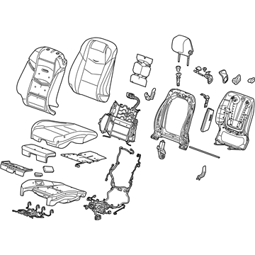 GM 23439980 Seat Assembly, Front *Black