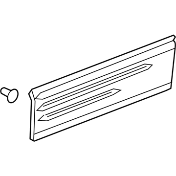 GM 89046251 Molding Asm,Front Side Door Lower (LH) *Primed