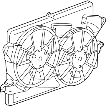 2015 Buick LaCrosse Fan Shroud - 20970655