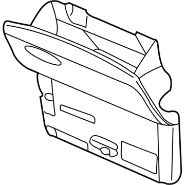 GM 15111573 Door Assembly, Instrument Panel Compartment *Gray