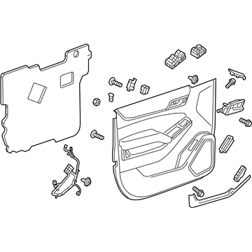 GM 84192433 Trim Assembly, Front Side Door *Dune