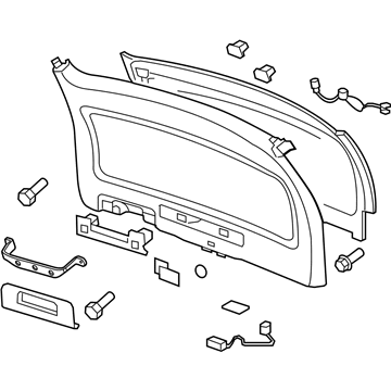 GM 22853000 Panel,Lift Gate Lower Trim Finish *Dune