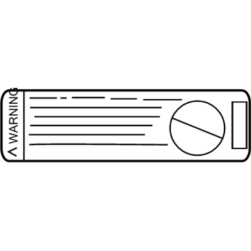 Chevy 15087345 Caution Label