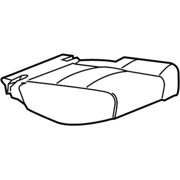 GM 23402512 Cover Assembly, Rear Seat Cushion *Shale