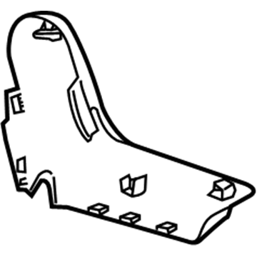 GM 23293026 Cover, Rear Seat Frame Outer Finish *Shale