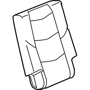 GM 84532755 Cover Assembly, R/Seat Bk *Dune