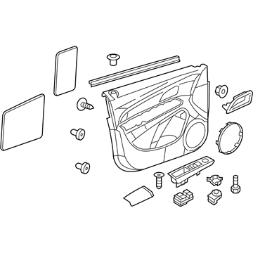 GM 94780441 Trim Assembly, Front Side Door *Brownstone