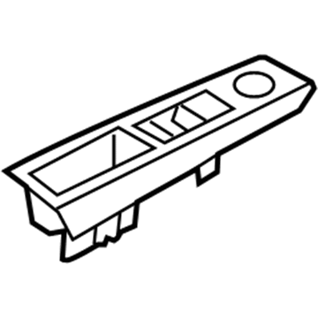 GM 94780473 Bezel, Side Window Switch *Cocoa