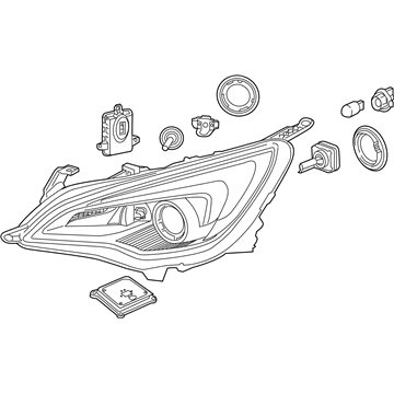 2019 Buick Cascada Headlight - 39059579