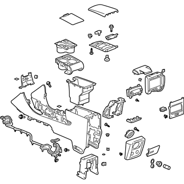 Cadillac 19150502 Console Assembly