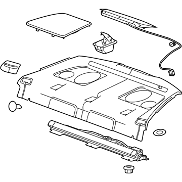 GM 9076323 Trim Assembly, Rear Window Panel *Jet Black