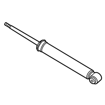 GM 23343374 Rear Shock Absorber Assembly (W/ Upper Mount)