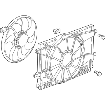 2018 Chevy Cruze Radiator fan - 13356651