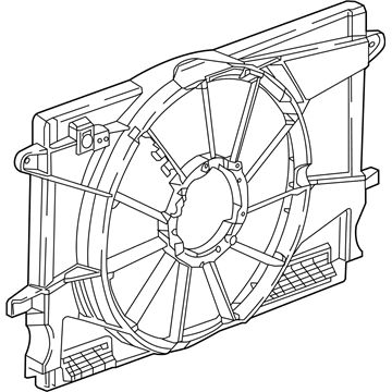 2018 Chevy Cruze Fan Shroud - 13356683