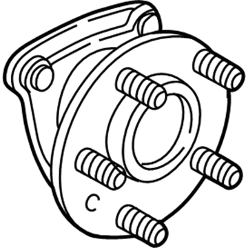 GM 19370295 HUB ASM,FRT WHL (W/ WHL SPD SEN) <SEE GUIDE/BFO>