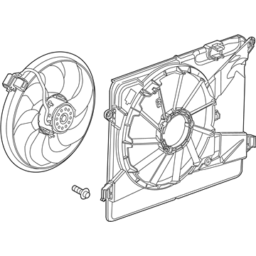 Buick 42806371 FAN,ENGINE COOLANT(SEE GROUP 01 "ENGINE COOLANT FAN" FOR DETAILED ILLUSTRATED VIEW)