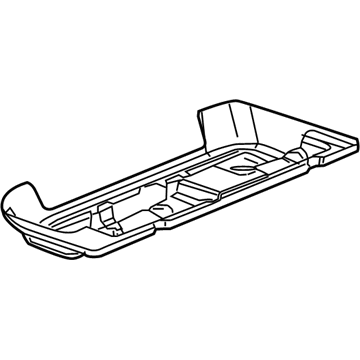 GM 25771746 Trim, Rear Compartment Floor Panel Stowage Pocket *Ebony