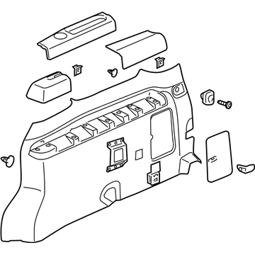 GM 15915890 Panel Assembly, Body Side Trim *Gray M