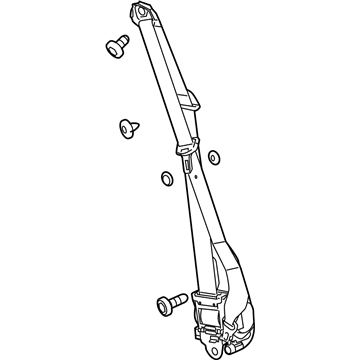 GM 19331997 Passenger Seat Belt Kit (Retractor Side) (W/ Pre, Tensioner)*Titanium