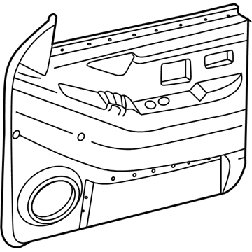 GM 15036515 Panel Assembly, Front S/D Tr *Lt Cappu