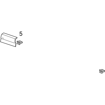 GM 22817431 Molding Assembly, Rear Window Lower Garnish *Cocoa