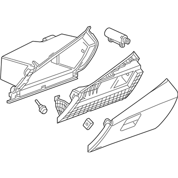 GM 23397292 Compartment Assembly, Instrument Panel *Brandy