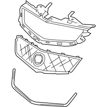 Cadillac 25891998 Upper Grille