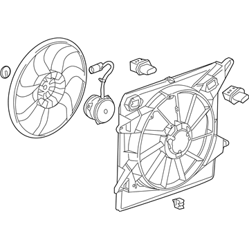 2014 Cadillac SRX Fan Blade - 20883034