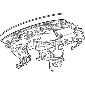 GM 23240735 Carrier Assembly, Instrument Panel *Black