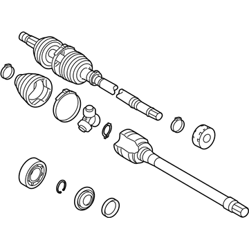 2010 Pontiac Vibe Axle Shaft - 19183748