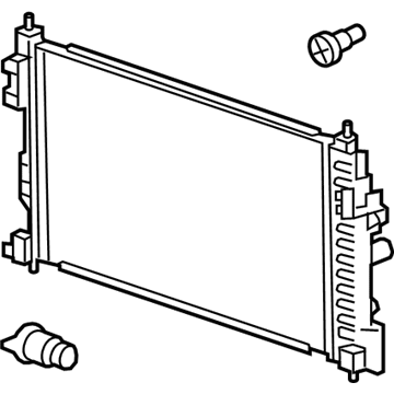 2019 Chevy Impala Radiator - 22883363