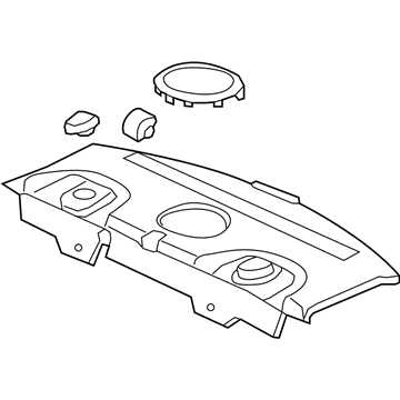 GM 15846657 Trim Assembly, Rear Window Panel *Cashmere