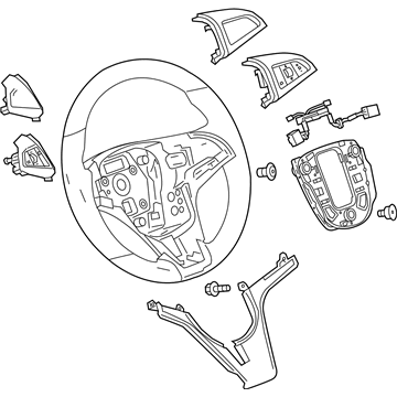 GM 22980335 Steering Wheel Assembly *Cocoa