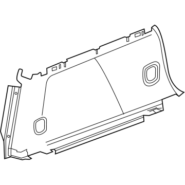 Buick 84981367 Lower Quarter Trim