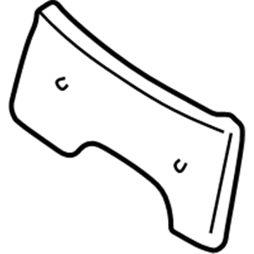 Pontiac 15253233 License Bracket