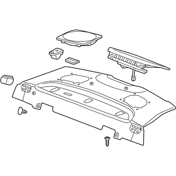 GM 15898821 Trim Assembly, Rear Window Panel *Cocoa