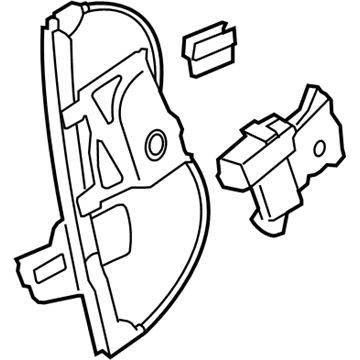 2006 Cadillac DTS Window Regulator - 20896933