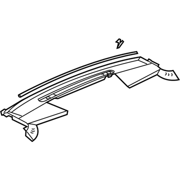 Saturn 15830141 Upper Trim Panel