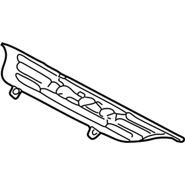 GM 15080820 Pad,Rear Bumper Step Center