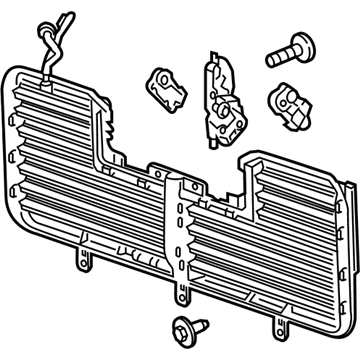 Chevy 84363185 Radiator Shutter Assembly