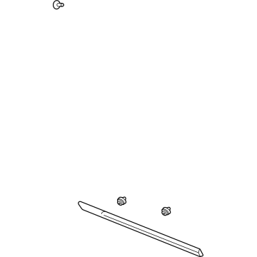 GM 84267936 Molding Assembly, Front S/D *Chrome M